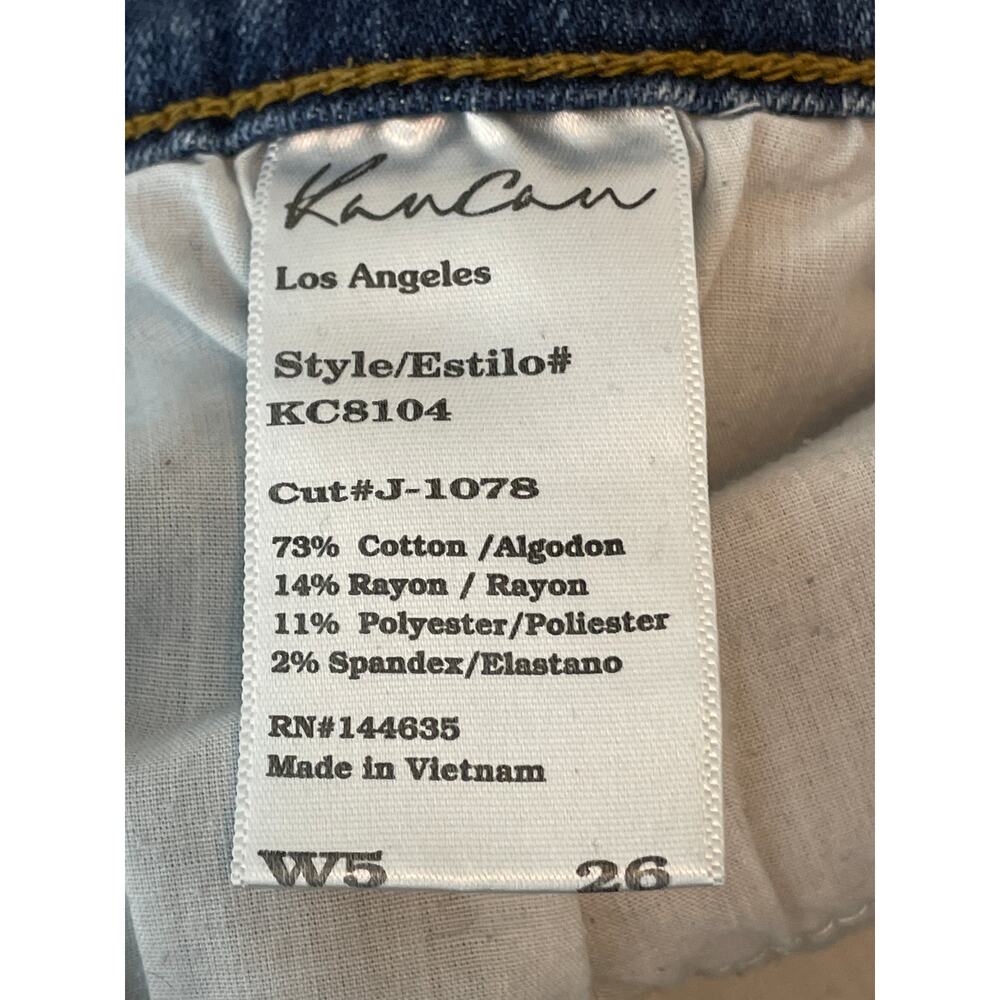 Kancan Whiskering Distressed Distroyed Women's Sk… - image 4